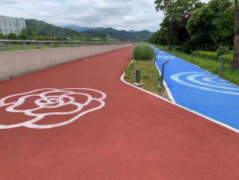 彩色陶瓷防滑路面 彩色陶瓷防滑路面